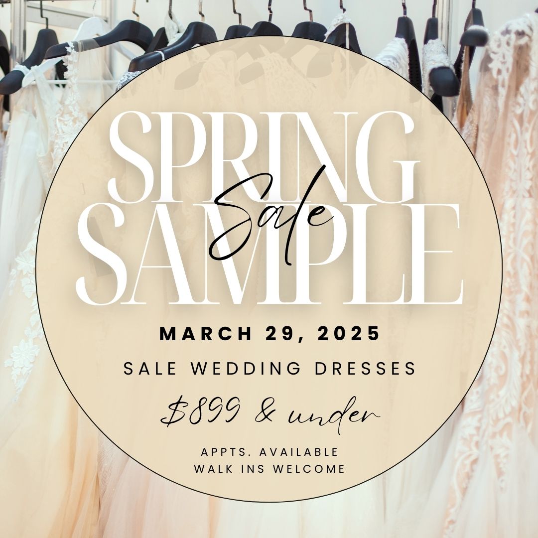 Spring Sample Sale at Eva's Bridal Center. Wedding dresses in Milwaukee. 